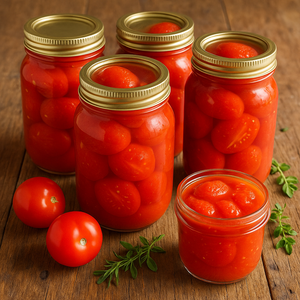 TOMATOES – WHOLE OR HALVED (Packed in tomato juice)