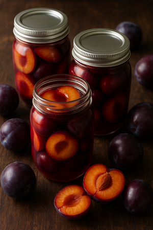 PLUMS – HALVED OR WHOLE
