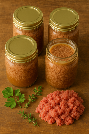 GROUND OR CHOPPED MEAT  (Bear, Beef, Lamb, Pork, Sausage, Veal, Venison)