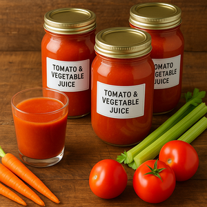 TOMATO JUICE AND VEGETABLE JUICE BLEND