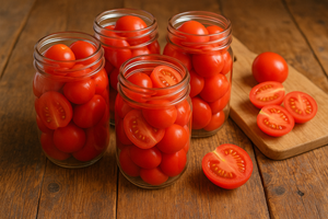 TOMATOES – WHOLE OR HALVED (Packed raw without added liquid)